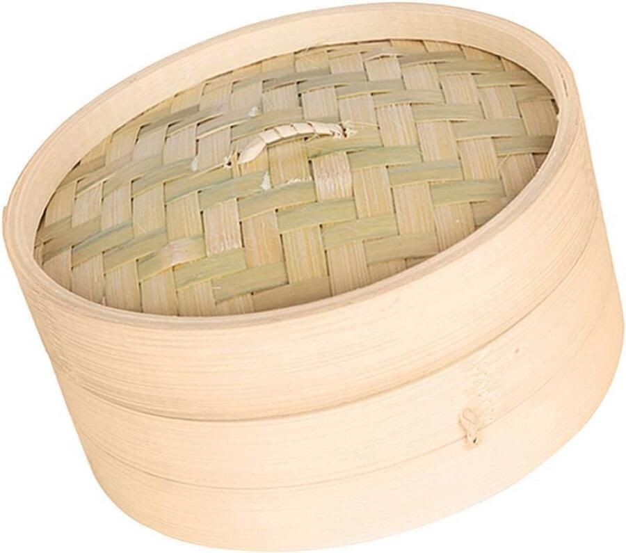 Natuurlijke Bamboe Stoomboot Mand voor Dim Sum en Groenten – 6 inch (15cm)