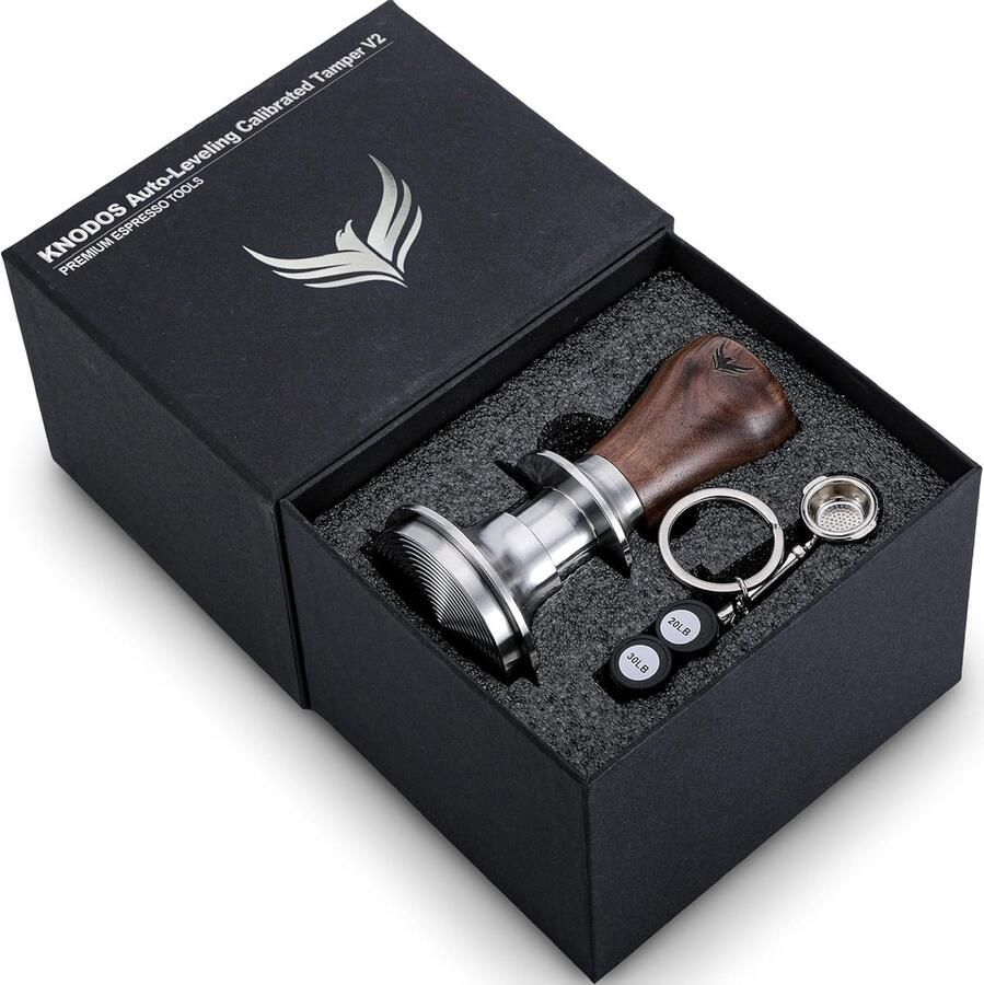 Nauwkeurige Espresso Tamper 51.5mm met Automatische Leveling en Vaste Druk