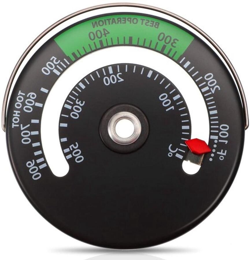 Nauwkeurige Magnetische Oven Thermometer voor Kolenoven Schoorsteen en Keukengebruik Rond Model