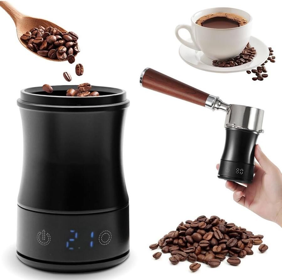 Nauwkeurige Mini Koffieschaal met Timer Oplaadbaar en Draagbaar voor Espresso en Pour-Over Digitale Keukenweegschaal met LED Scherm en Maatbeker