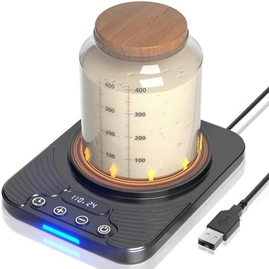 Nauwkeurige Zuurdesemstarterwarmer met Timer en Geheugenfunctie voor Thuisbakken