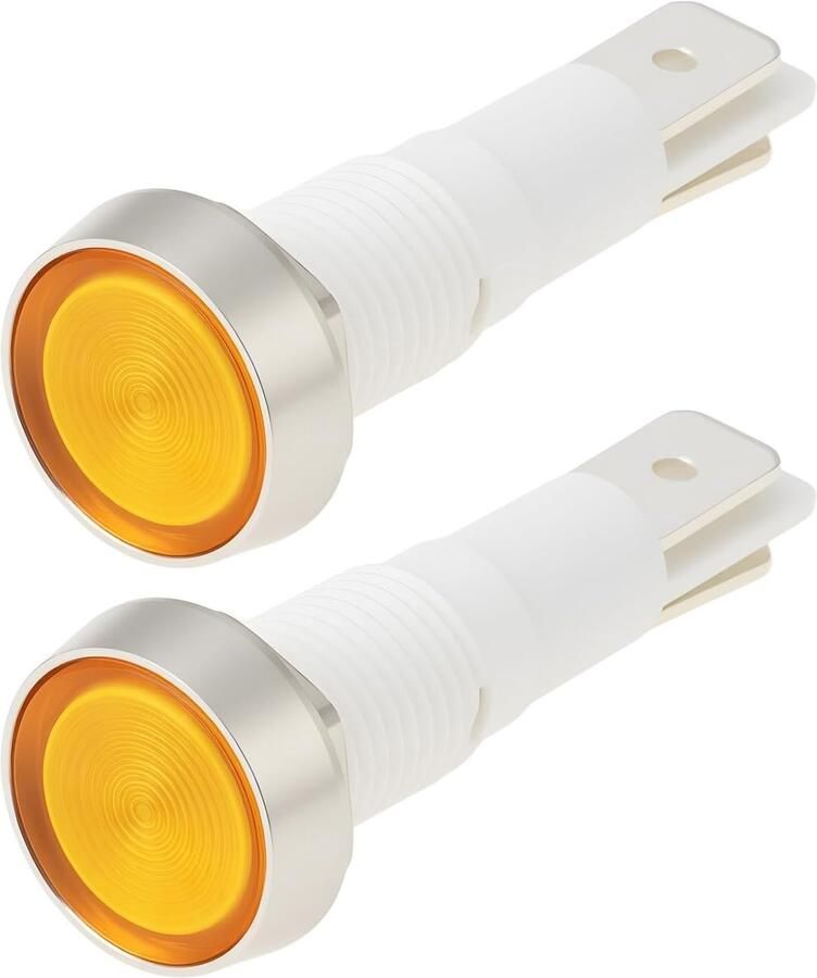 Neon indicator licht 230V 10mm amber geel compatibel met Falcon oven duidelijk status indicatie Homevero