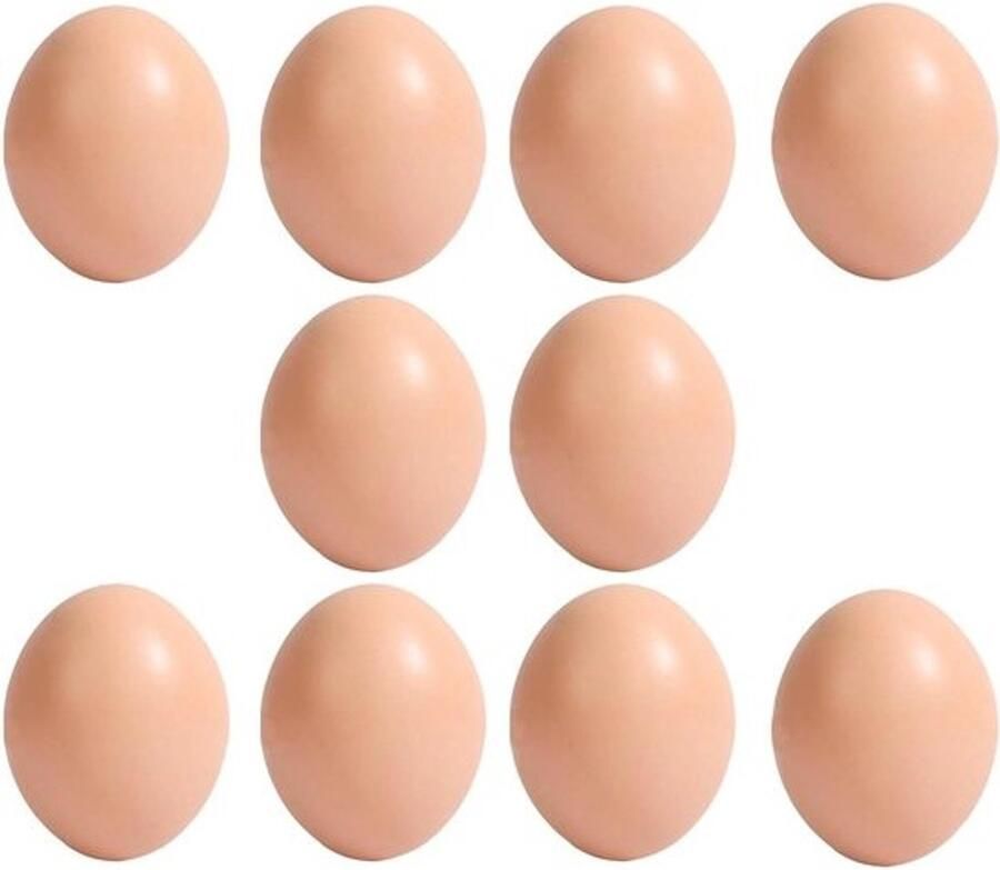 Nep Kippeneieren Decoratieve eieren Paasschilderen Knutselen Breukbestendig Realistisch 10 Sets Effengekleurd