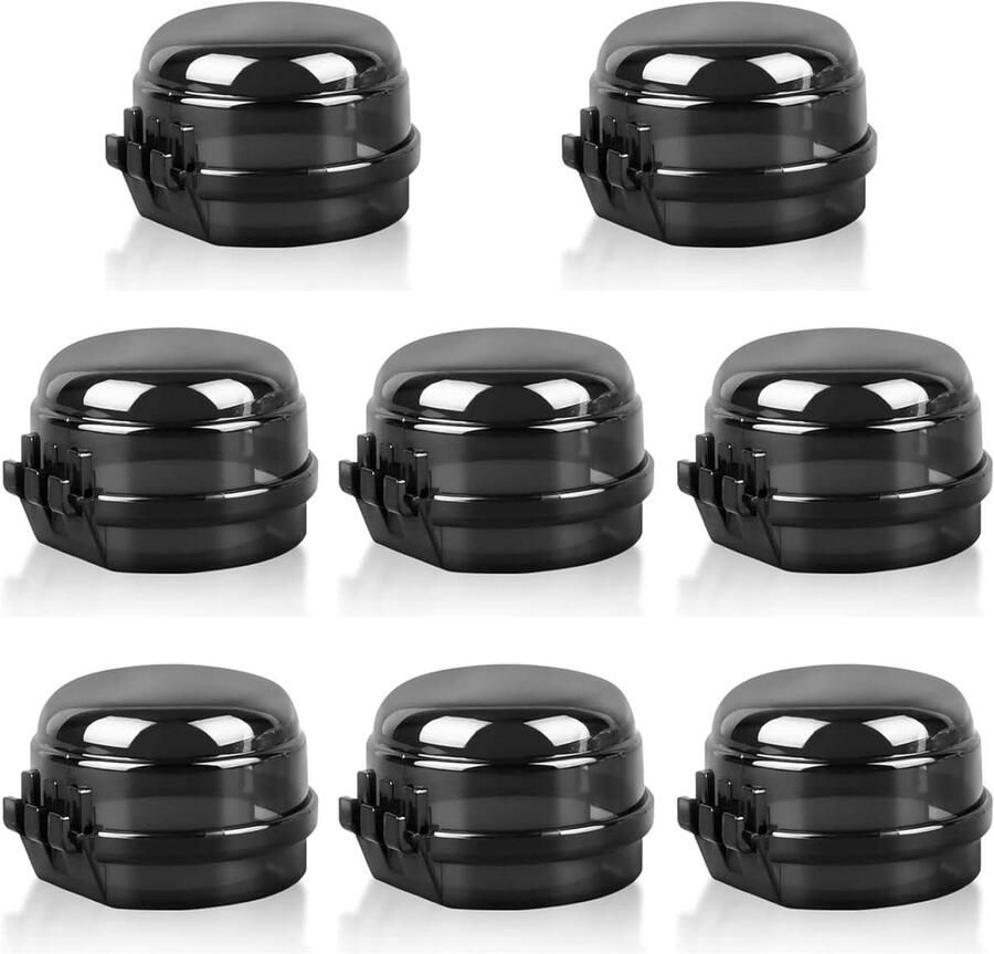 NIDONE 8 STKS Kachel Knop Veiligheid Covers Oven Lock Kind Veiligheid Kindveilige Kachel Covers Kachel Covers voor Knoppen Sloten Gas Knop Veiligheid Covers Kachel Knop Covers voor Gasbranders Oven