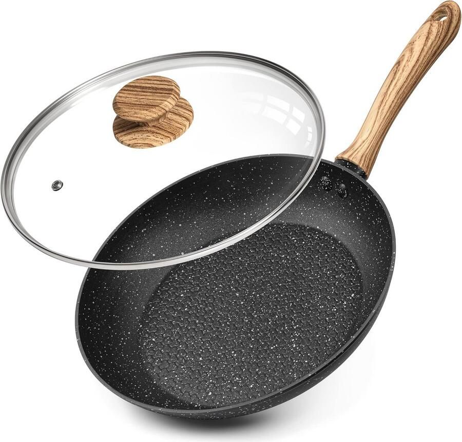 Niet Stick Koekenpan 26cm met Honingraat Coating Gezond en Veilig Koken