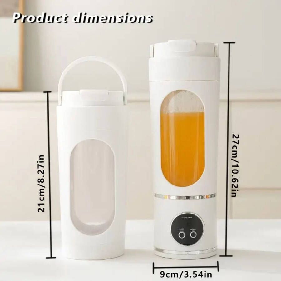 Nieuwe sapcentrifuge met 12 messen voor huishoudelijk fruit kleine draagbare sapcentrifuge voor studenten elektrische mini-sapcentrifuge van 700 ml - Foto 2