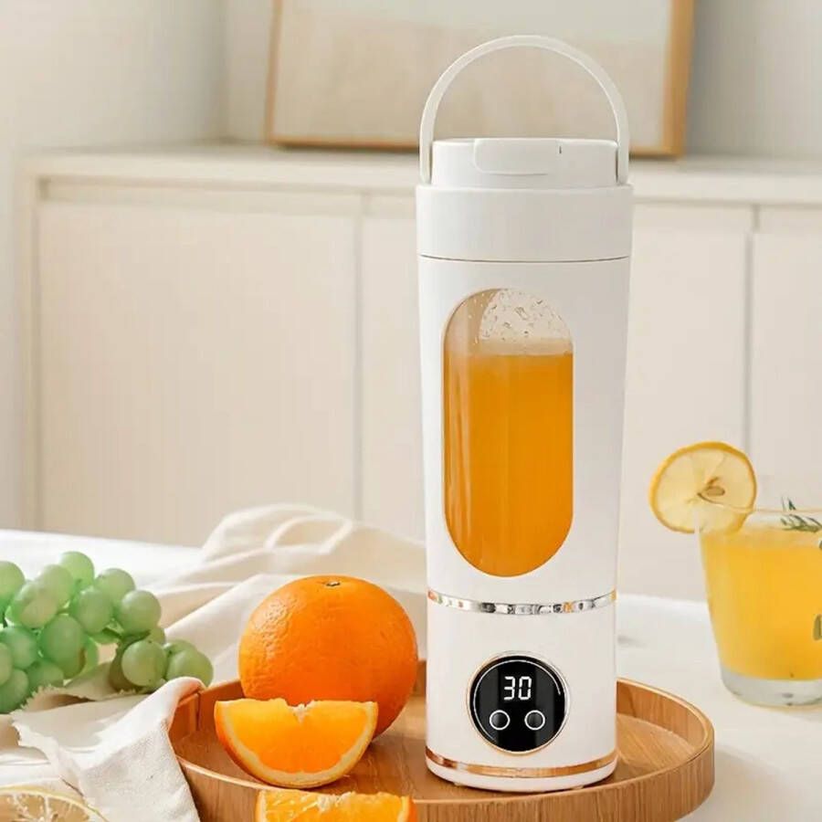 Nieuwe sapcentrifuge met 12 messen voor huishoudelijk fruit kleine draagbare sapcentrifuge voor studenten elektrische mini-sapcentrifuge van 700 ml