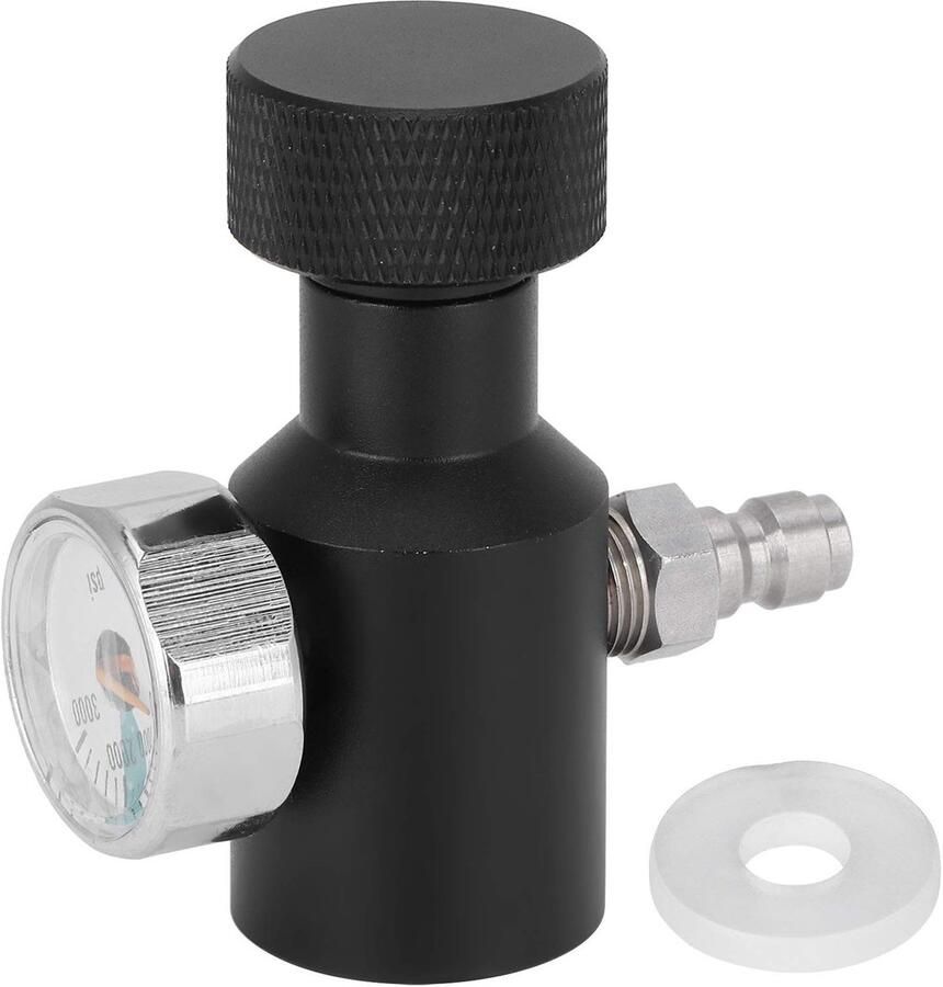 Allecto CO2 Adapter TR21-4 voor Soda en Dranken 0-3000psi Aluminium en Koper
