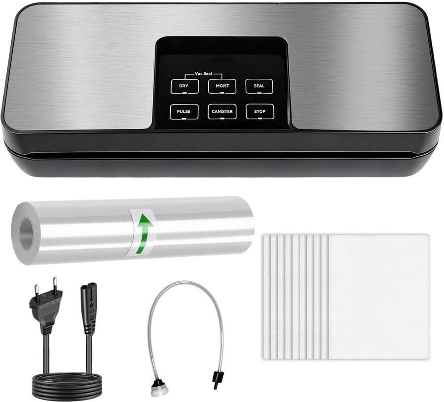 Dailygoods Vacuümmachine voor Voedselbewaring met Folierol en Zakjes