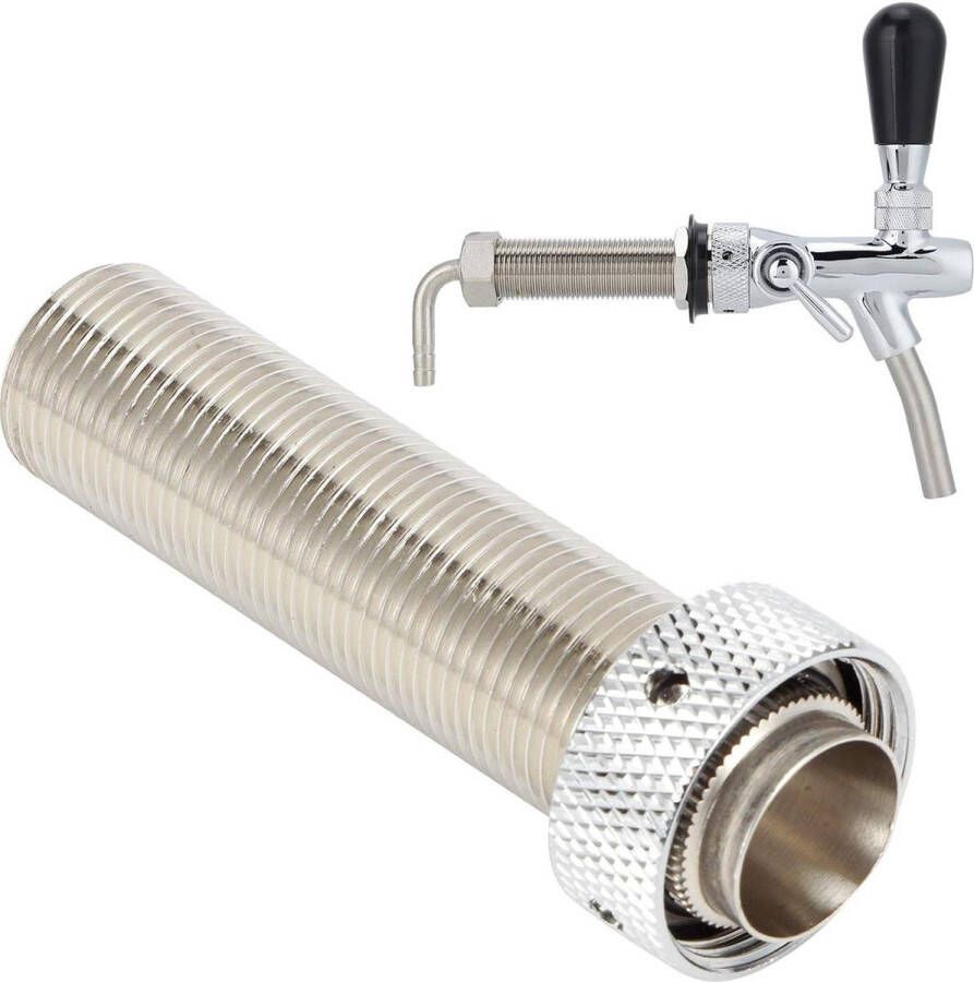 Nipple Shank Assembly Lange Bierkraan Steel 985mm G5 8 Inch Draad Verstelbare Biertap Homebrew-apparatuur