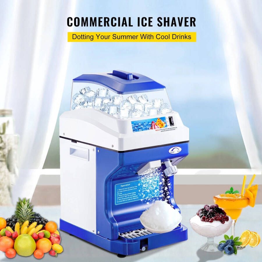 Nique Ice Crusher Electrisch Slush puppy IJsmaker IJsmachine 1.5 kg Capaciteit