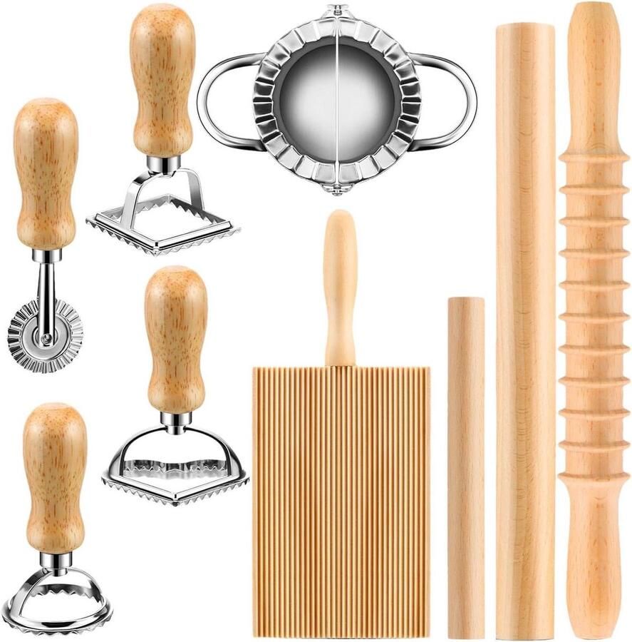 Noedelieset Pastamaker set Zelf pasta maken 9-delige keukenhulp 36 x 21 x 6 cm Niet gespecificeerd