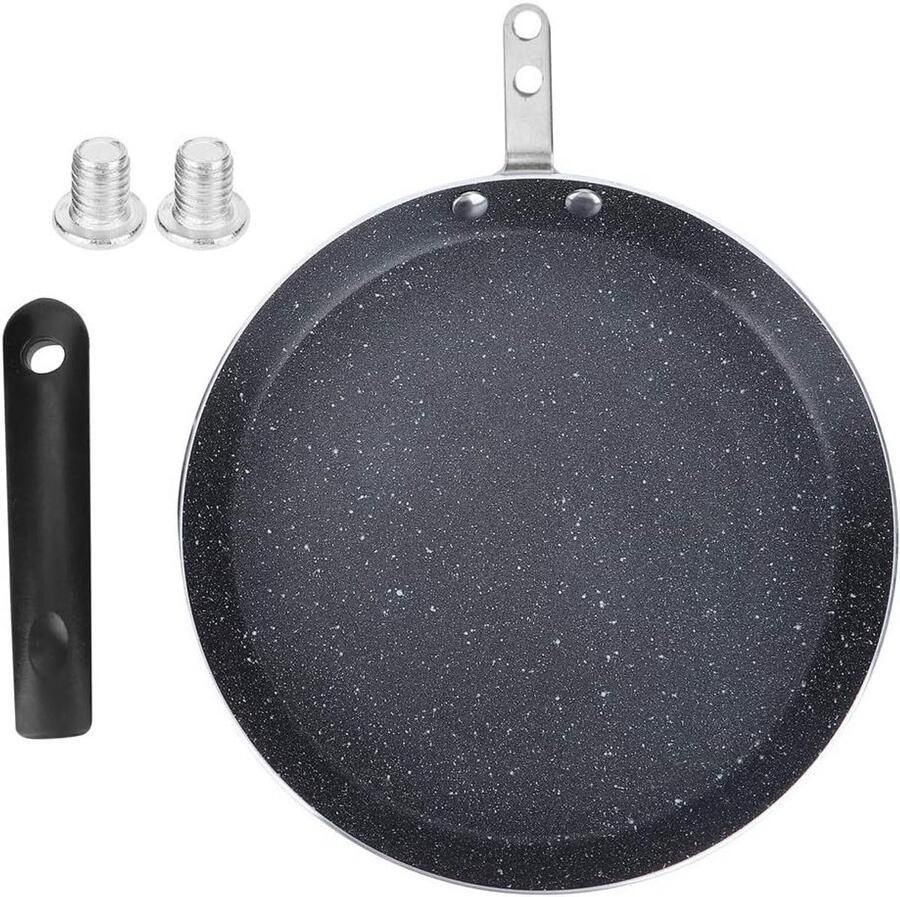 Non-stick Bakpan Koekenpan Inductie Dagelijks Koken Versterkte Handgreep 20 cm Zwart