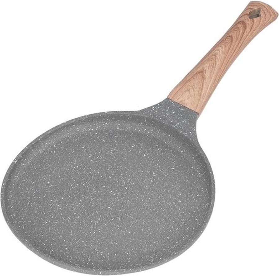 Non-stick Crêpe Pan voor Pannenkoeken en Tortilla's Zwarte Bakplaat met Magnetische Bodem
