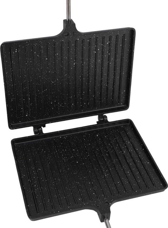 Non Stick Hand Sandwich Maker Gemakkelijk Te Gebruiken Voor Keukenontbijt of Buiten Kamperen