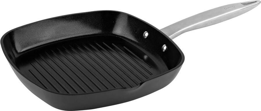 Non-Stick Ultimate Pro Keramische Grill Pan 26cm Bakplaat Pan Langdurig Gerecycled Aluminium Inductiekookplaat geschikt Oven Veilig PFAS vrij 10 Jaar Garantie