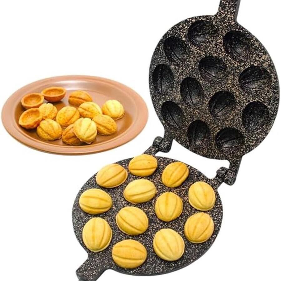Non-stick Walnoot Koekjesmaker voor Perfecte Helften