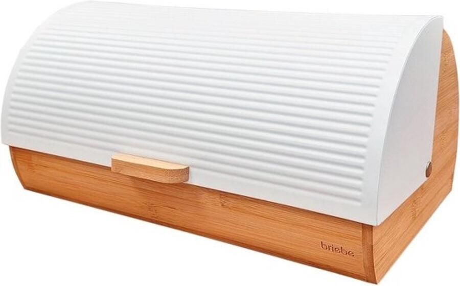 Nordic broodtrommel van bamboe Met schuifdeksel Moderne keukenoplossing Voor vers brood en gebak