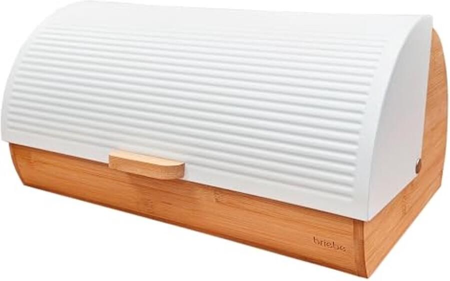 Nordic Broodtrommel van Bamboe met Schuifdeksel Moderne Keukenoplossing voor Vers Brood en Gebak