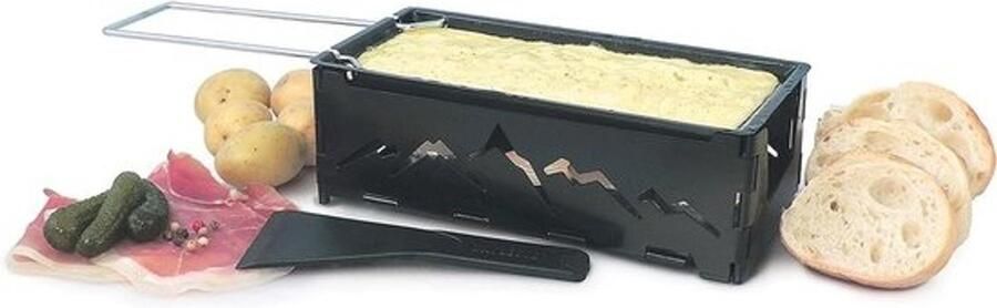 Nordic raclette-kaassnijder met spatel en theelichtje – Draagbaar en vaatwasmachinebestendig
