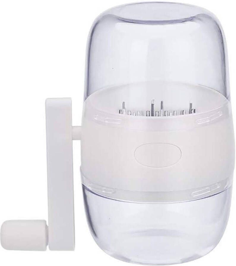 Notenhakker Noten Grinder Handmatige notenmolen Handzwengel Voor alle noten Walnoten Pecannoten Draagbare voedselversnipperaar Cutter Voedselversnipperaar Tool voor groenten Fruit Noten Wit