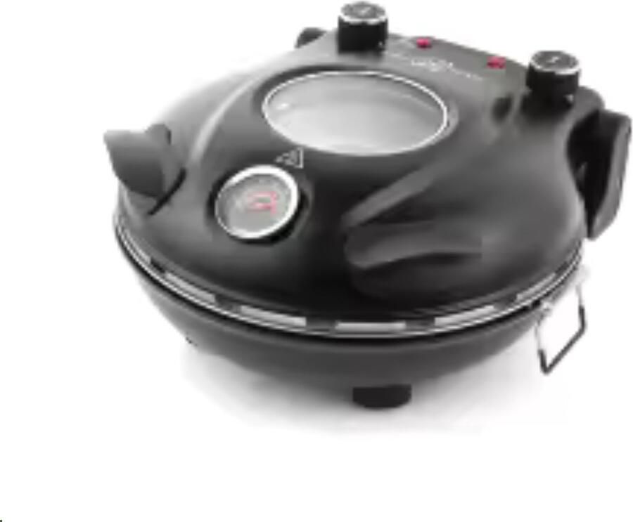 Novari Pizzamaker Pizzarette Pizza oven Elektrische werking Stenen bakplaat Vermogen 1200W Vlambestendige behuizing