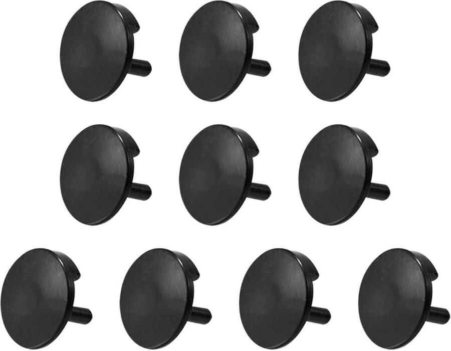 NTH s- Bakrubberen Bumpers 10 Stuks Hittebestendige Beschermvoetjes Vervangende Onderdelen Accessoires Siliconen Zwart Airfryer Voetjes