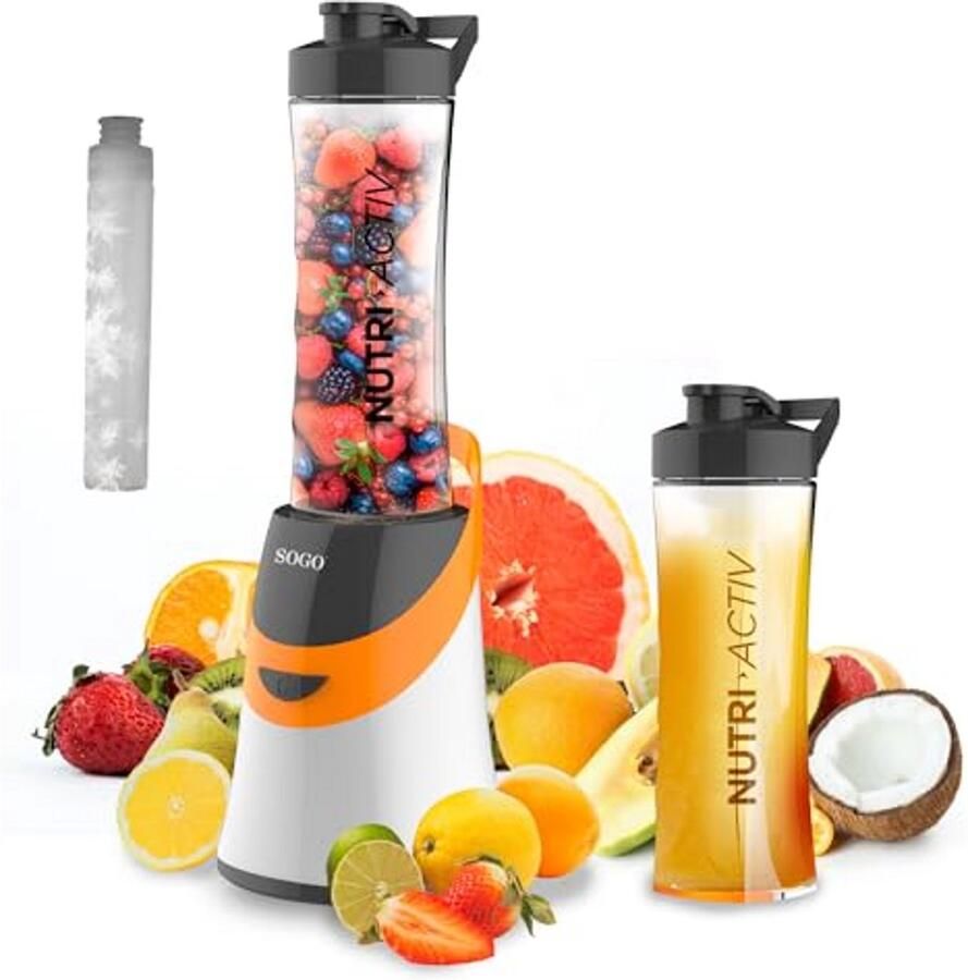 Nutri Active Smoothiemaker 350W Draagbare BPA-vrije Karaf 0 6L