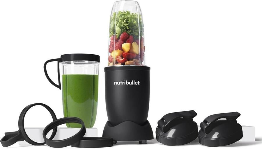 Nutribullet Pro 900 Electric Blender Shredder Smoothie Maker Multi-Function Blender 900w Power 900ml and 710ml Cup Matte Black NB910MAB