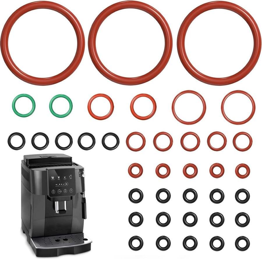 O-ring Afdichtingsset Onderhoudsset Afgedicht Koffiemachine Reparatie 39 Delig 43 cm rood