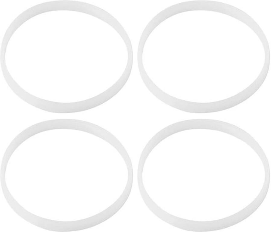 O-ring vervangende afdichtring voor sapcentrifuge blender van rubber 10 cm wit rubberen afdichtingsring pak van 4 diameter ca. 10 cm vervangende afdichtingen geschikt voor sapcentrifuges en blenders witte rubberen afdichtingsringen