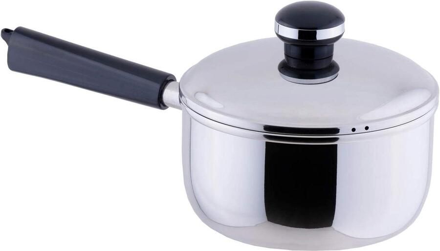 Object pan Kookpan sauspan Koken en verwarmen Gepolijste afwerking 16cm 3 liter Zilver
