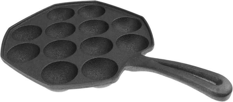 Octopus Maker Bakplaat Pannenkoek Snacks Maken 12 Mallen 30x19x3.5CM Zwart