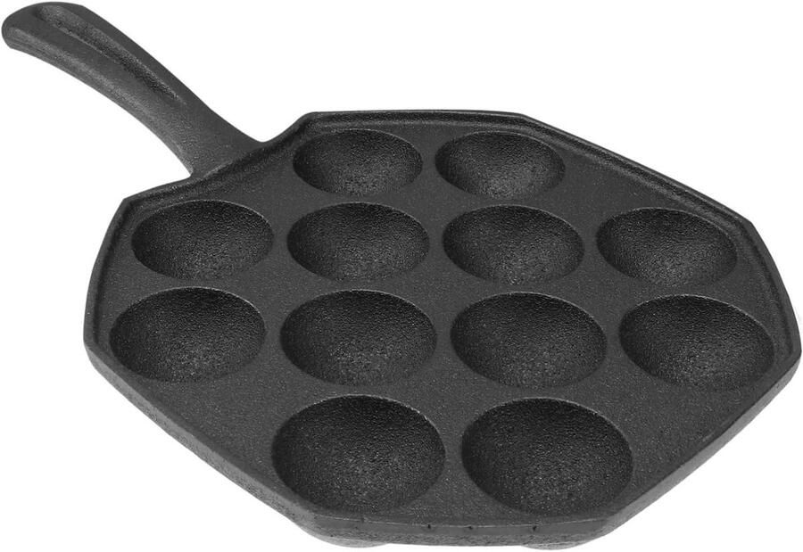 Octopusbal Grillpan Takoyaki Pan Snacks Maken 12 Vormen 30x19x35cm Zwart