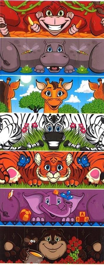 Oekraïense ambacht paaseieren folie. Jungle. Afrika dieren 2017 No.93 is genoeg voor 7 eieren