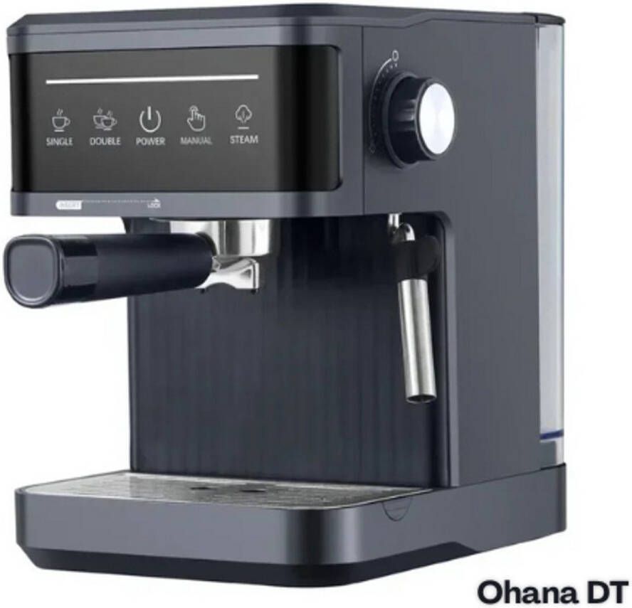 Ohana DT Koffiezetapparaat Met Melkopschuimer Italiaanse Espressomachine 20 bar Semi Automatisch Compact & Stijlvol