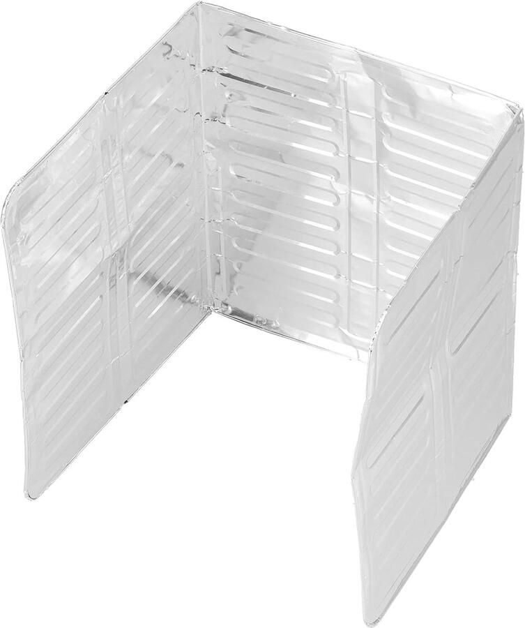 Olie Spat Scherm Kookbeschermer Keuken Schoon Koken 3-zijdig Verstelbaar 28 x 32.5 cm Zilver