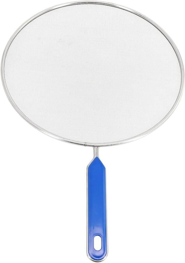 Olie Spatscherm Spatdeksel Keuken Koken Zonder Kliederen Effectieve Stoomventilatie 25cm Zilver Blauw