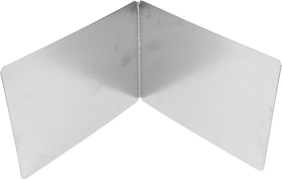 Olie Spatscherm Vet Schild Koken Beschermen Dubbelzijdig Ontwerp 40x40x30cm Zilver