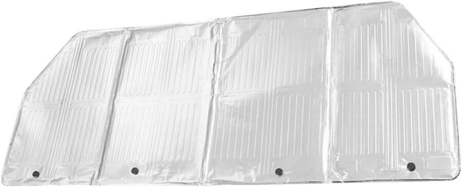 Olie Spatscherm Vetbarrière Keuken Koken Beschermen Hittebestendig Aluminium 120 x 50 cm Zilver
