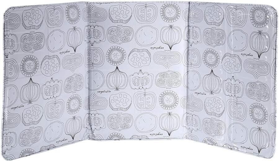 Olie Spatscherm Vetspat Scherm Koken Beschermen Antikleef Oppervlak 39 x 84 cm Zilver