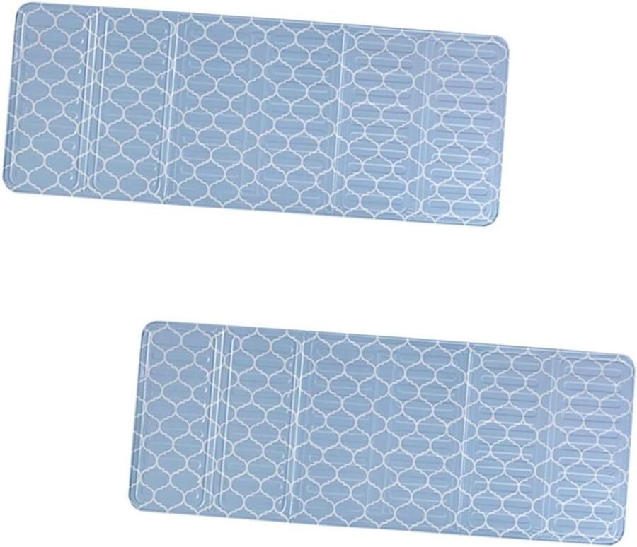 Olie Spatscherm Vetvanger Keuken Koken Beschermen Opvouwbaar Aluminiumfolie 845 x 325 cm Blauw