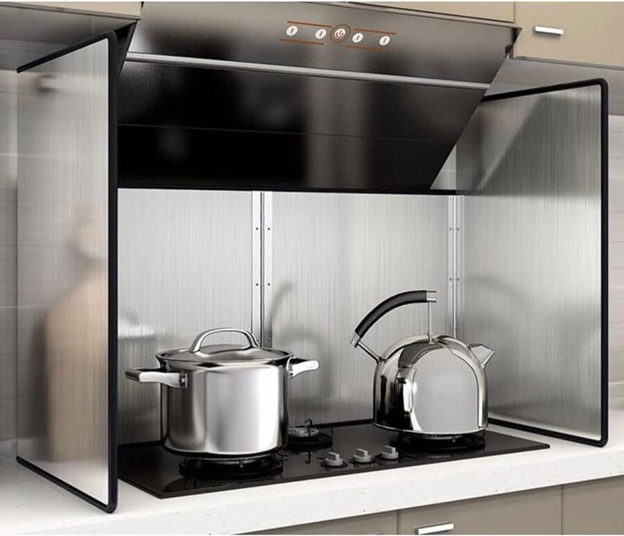 Olie Spatscherm Vetvanger Keuken Koken Beschermen Vouwbaar Ontwerp 27 cm Zilver