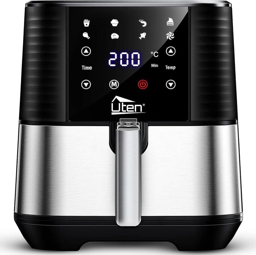 Olievrije Airfryer 5 5L met Touchscreen en 7 Kookprogramma's