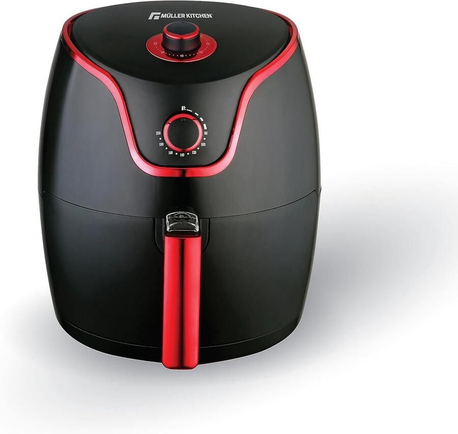 Olievrije Airfryer Hete Lucht Frituurpan Gezond Koken Grote Capaciteit 7.1 Liter Zwart