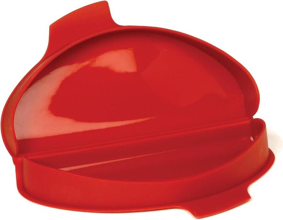 Omelet Maker Eierbereider Magnetron Snel Ontbijt Maken Hittebestendig Siliconen 2 Koppen Rood