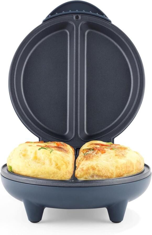 Omelet Maker Eierkoekjes Maker Snelle Maaltijden Twee Omeletten Tegelijk 750W Blauw