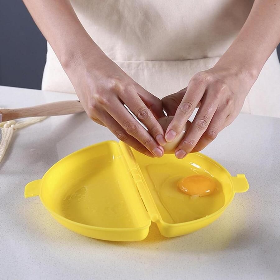 Omelet Maker Eierkoker Magnetron Ontbijt Maken Siliconen Hittebestendig 21 x 12 cm Niet gespecificeerd