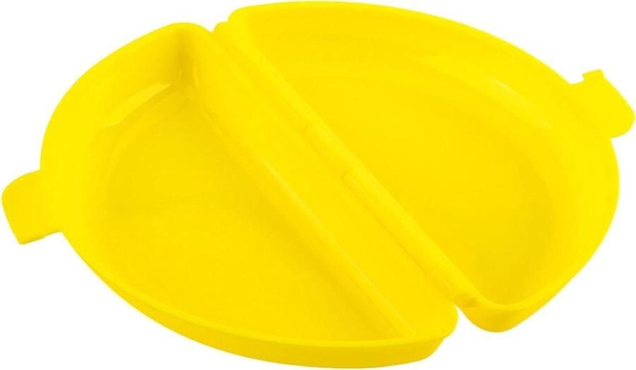 Omelet Maker Eierkoker Magnetron Snel Ontbijt Maken Siliconen Anti-aanbaklaag 21 x 12 cm Geel
