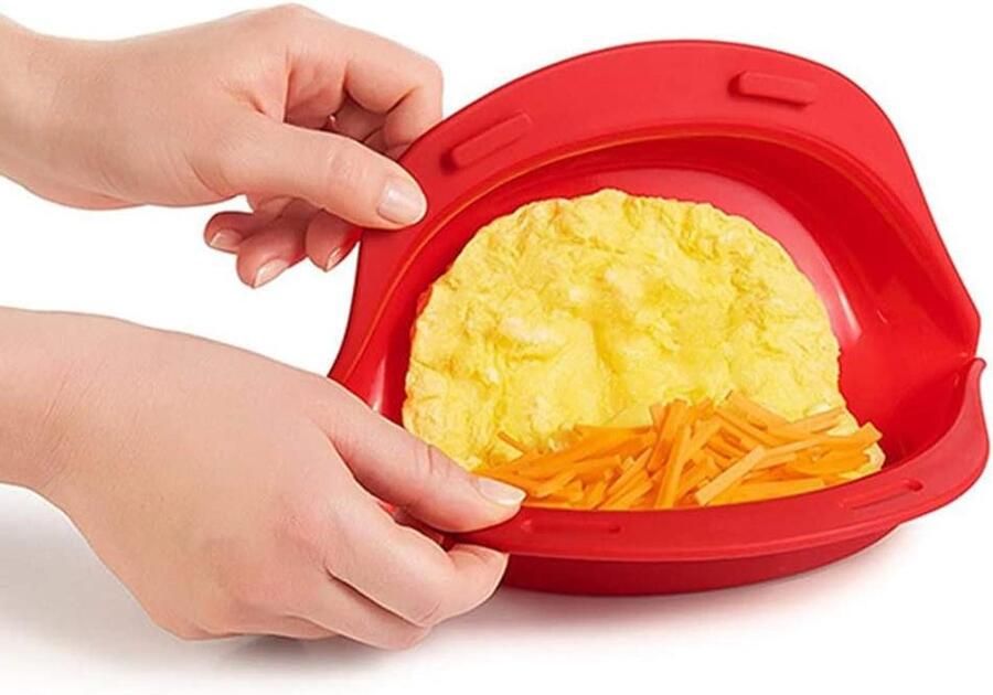 Omelet Maker Omelet Bakvorm Snel Ontbijt Maken Opvouwbaar Ontwerp 24.3 cm Niet gespecificeerd